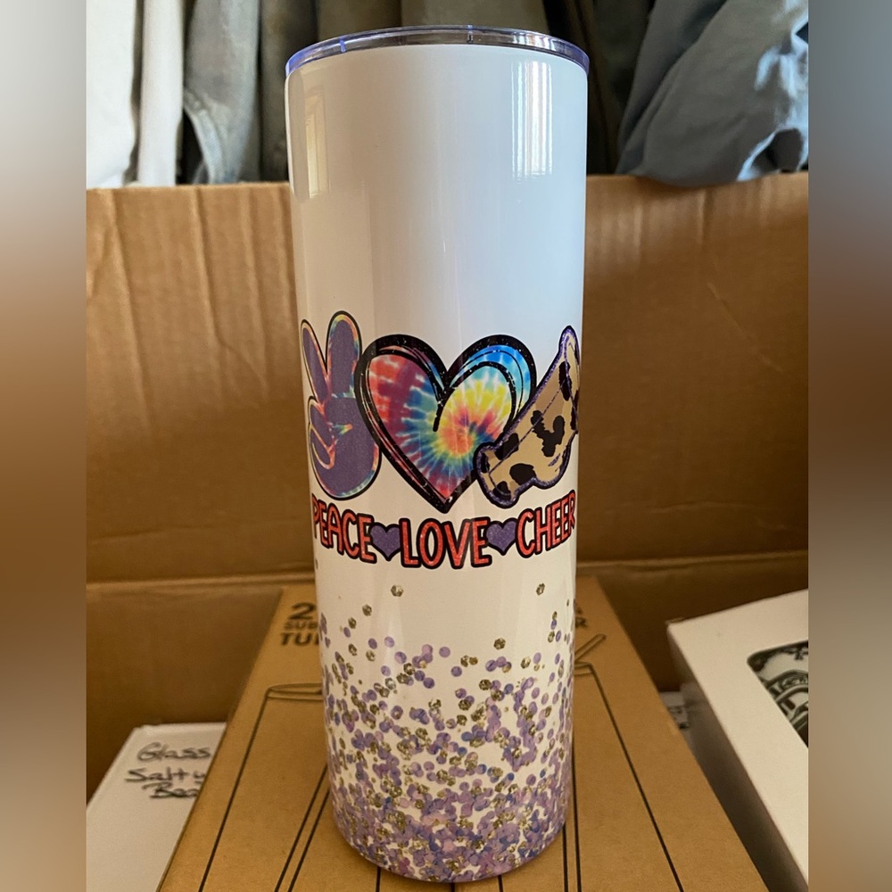 New 20oz Sublimation Tumbler- Comes W/Reusable Straw & Lid